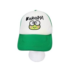 Keroppi Green and White Cap